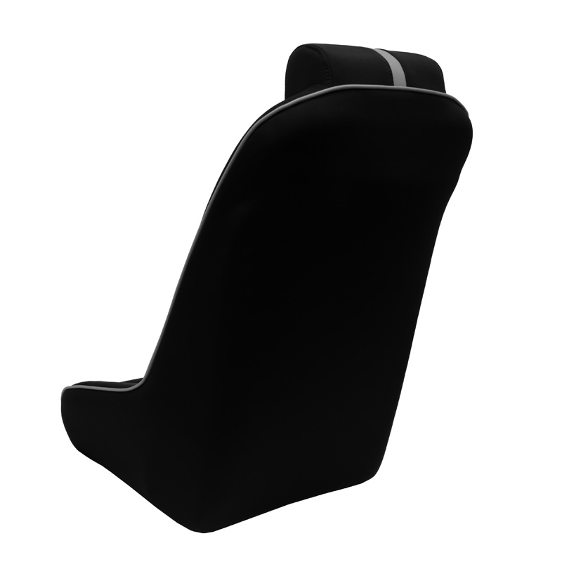 Sport seat 'Classic RS' - Black/Grey - Non-reclinable back-rest + Integrated head-rest - incl. slides