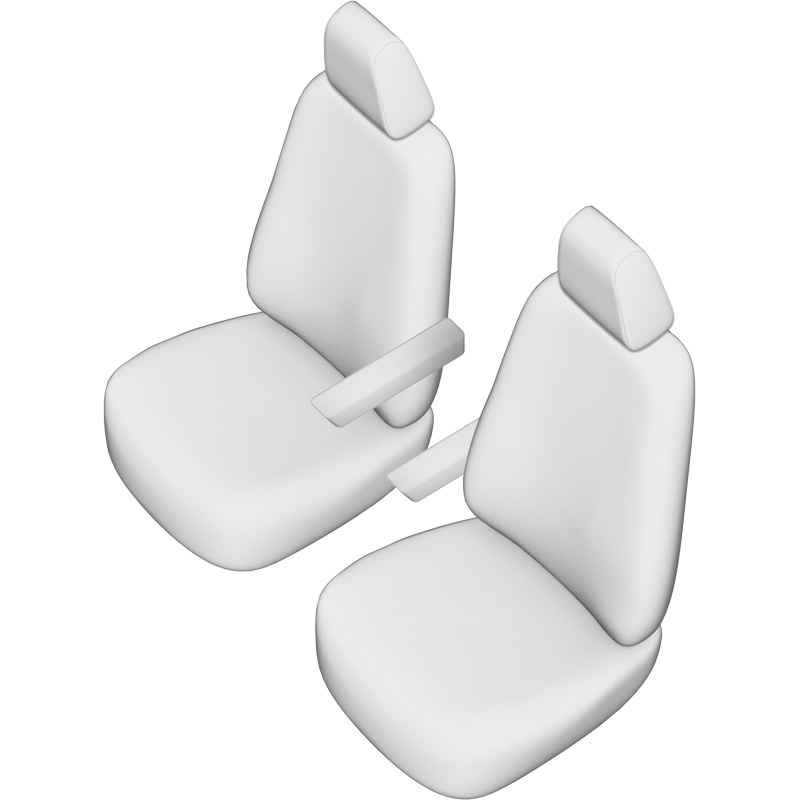 Original Design Textile seat covers 1+1  Renault Trafic/Fiat Talento/Nissan NV300/Opel Vivaro 2014-