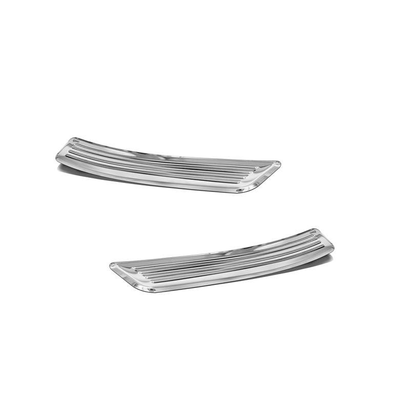 Inox door sill protectors  Mercedes GLA I (X156) 2013-2020 & GLA II (H247) 2020- - 2-pieces (rear doors)
