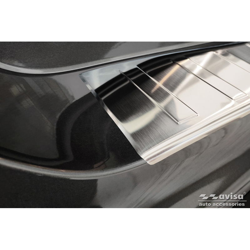 Stainless Steel Rear bumper protector  Ford Mondeo V Hatchback/Sedan 2014-2019 & Facelift 2019- 'Ribs'