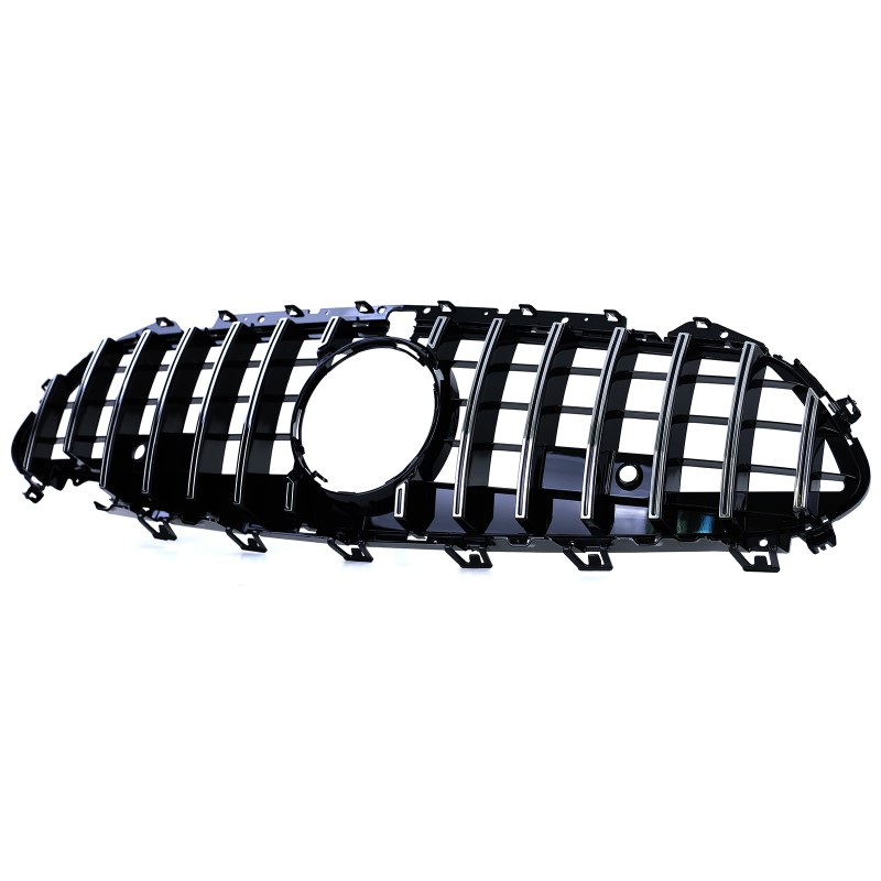 Grill passend voor Mercedes CLS C257 17-.. GT Look Glans Zwart/Chroom