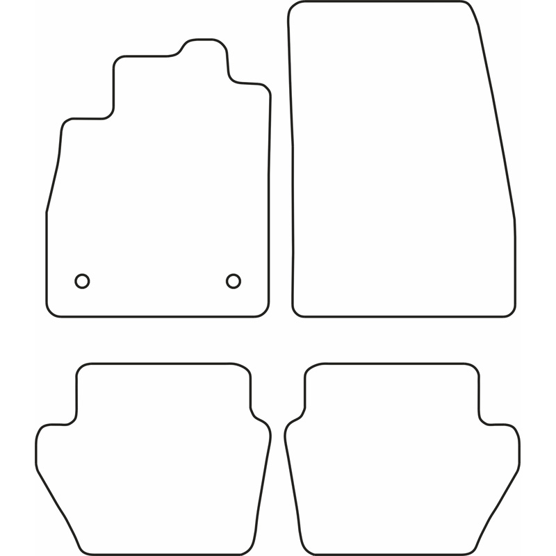 Set velour car mats  Ford Fiësta 2017-