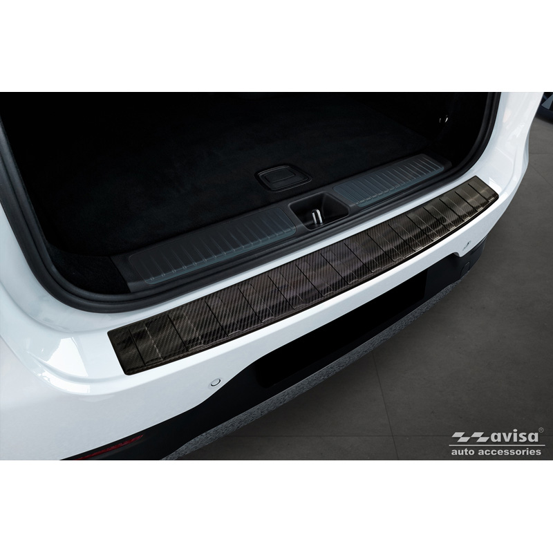 Real 3D Carbon Rear bumper protector  Mercedes EQE (X294) SUV 2022- 'Ribs'