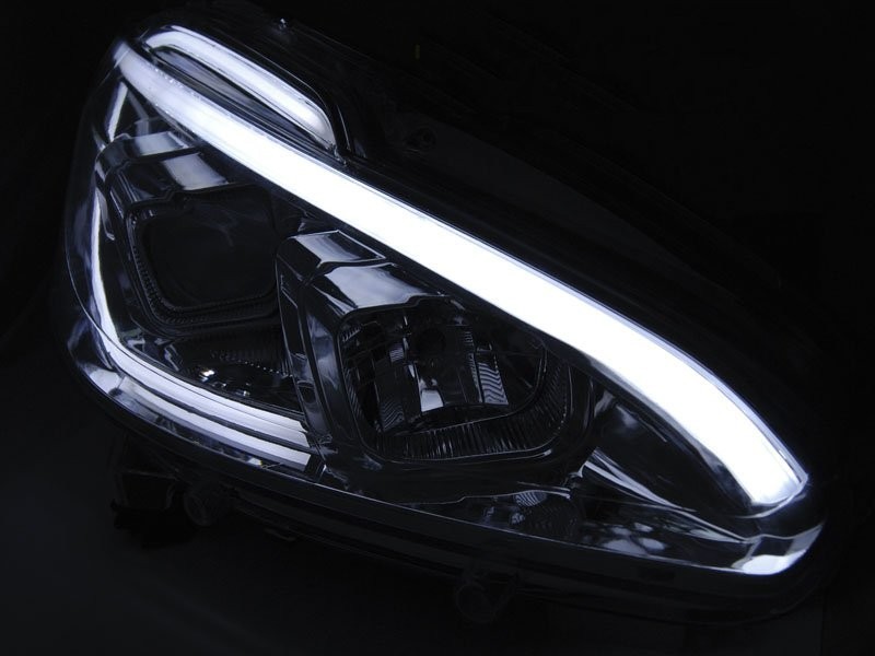 Headlights Peugeot 208 12-15 Tube Black