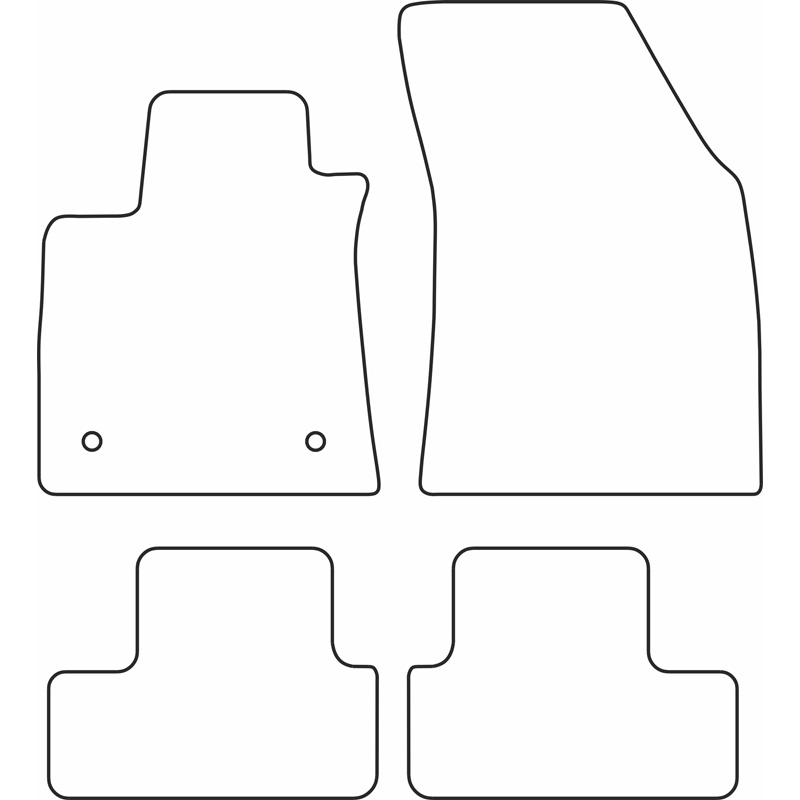 Set car mats  Renault Megane IV 5-doors 2016-