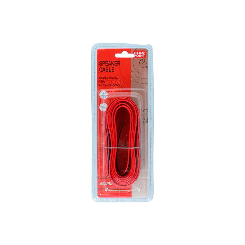 Carpoint Speaker Cable 0,75mm² 10m - Black/Red
