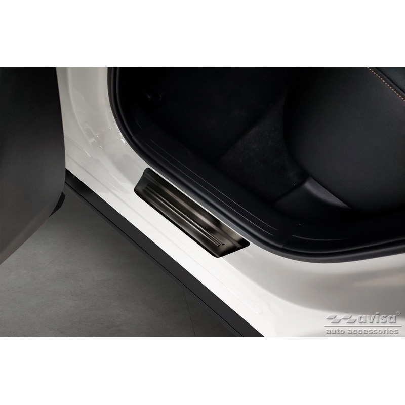 Black Stainless Steel Door sill protectors  Mazda CX-60 (KH) 2022- - 'Performance Special Edition' - 4-pieces