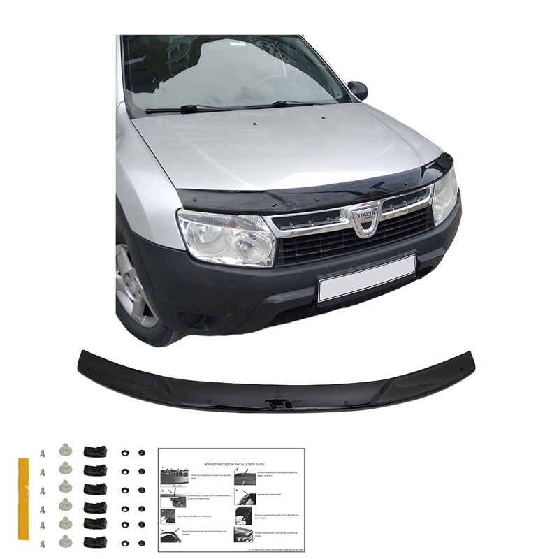 Bonnet Protector  Dacia Duster I 2010-2017 - Gloss black