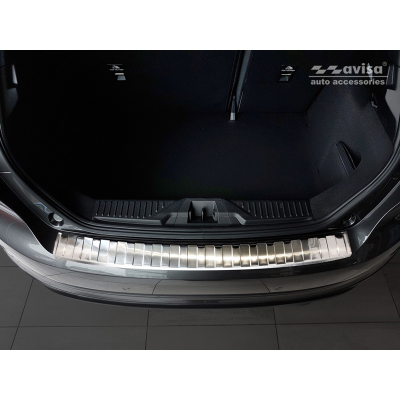 Stainless Steel Rear bumper protector  Ford Fiësta MK8 2017- & Ford Focus III Facelift 2014-2018 'Ribs'
