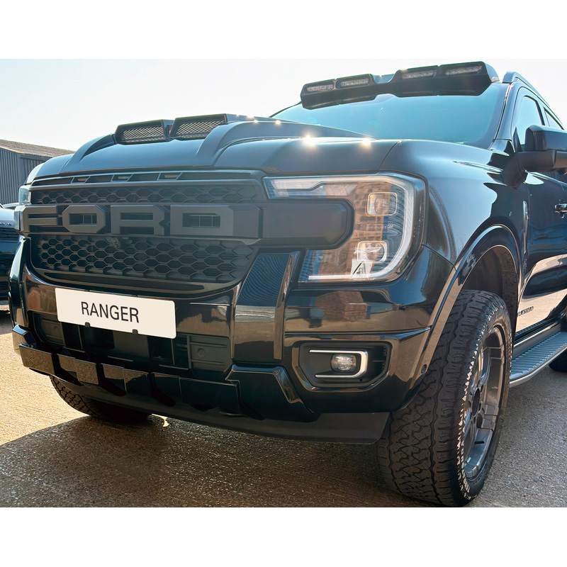 RGM 'Skid-Plate'  Ford Ranger Platinum / Tremor / XL / XL 2024- (Gloss Black ABS)