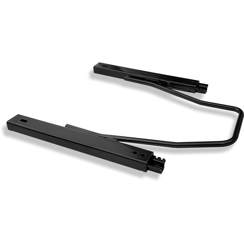 Sport seat 'BS7' - Black - Non-reclinable fibreglass back-rest - incl. slides