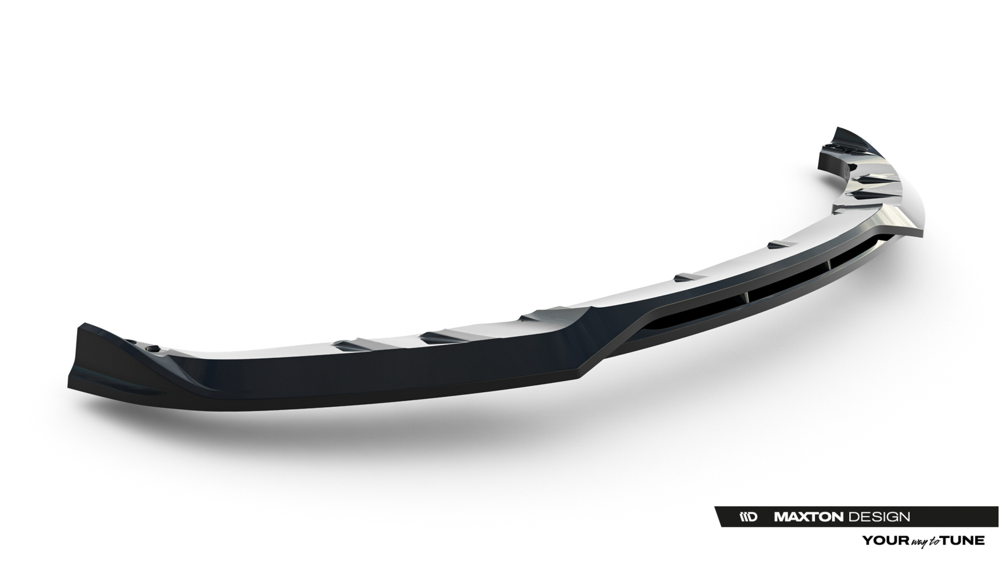 Front Splitter BMW 3 Sportline Sedan / Touring F30 / F31 Maxton Gloss Black