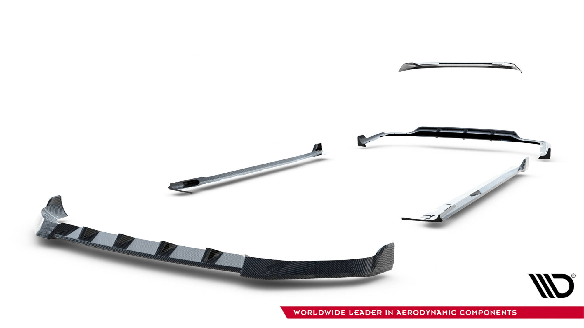 Carbon Fiber Bodykit passend voor BMW X7 M-Pack G07 Facelift Maxton Glanzend zwart