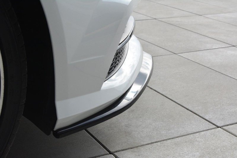Voorspoiler passend voor Audi S6 / A6 S-Line C7 FL V.1 Glanzend Zwart