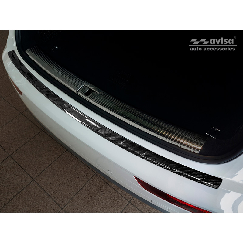 Real 3D Carbon Rear bumper protector  Audi Q5 (FY) 2017-2020 & FL 2020-