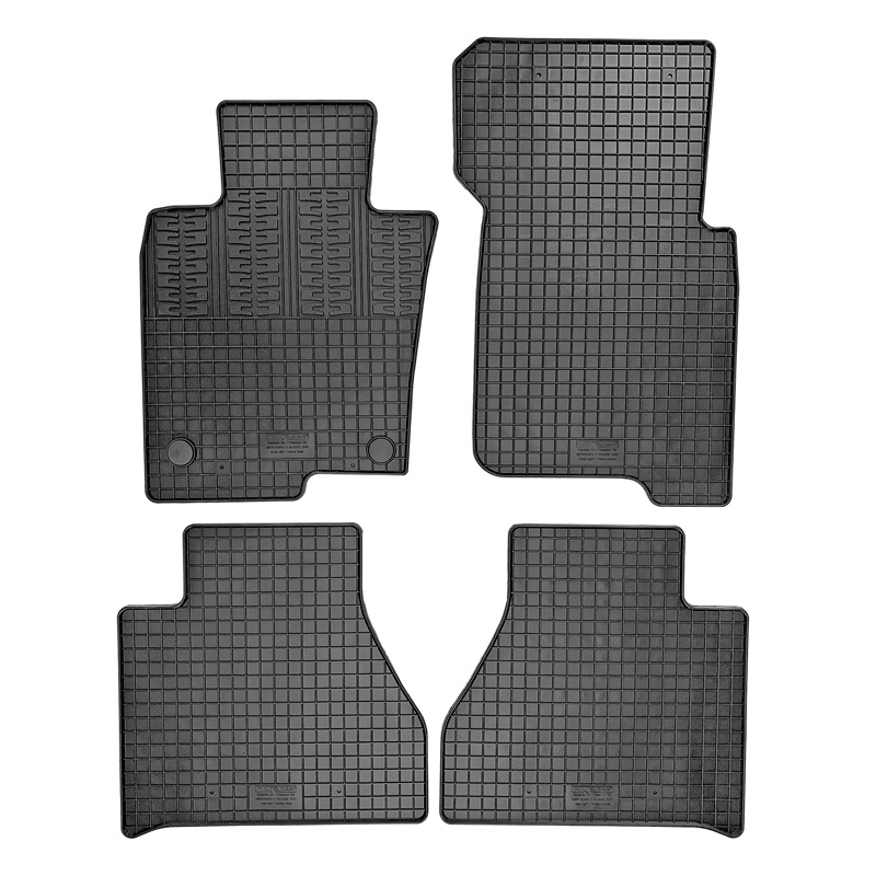 Rubber car mats set  Mercedes X-Class (W470) 2017-2020 (4-pieces + fixing system)