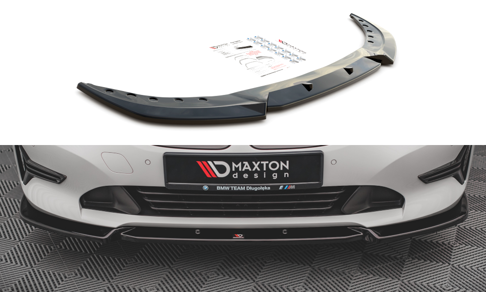 Voorspoiler passend voor BMW 3 Serie G20 V1 Gloss Black