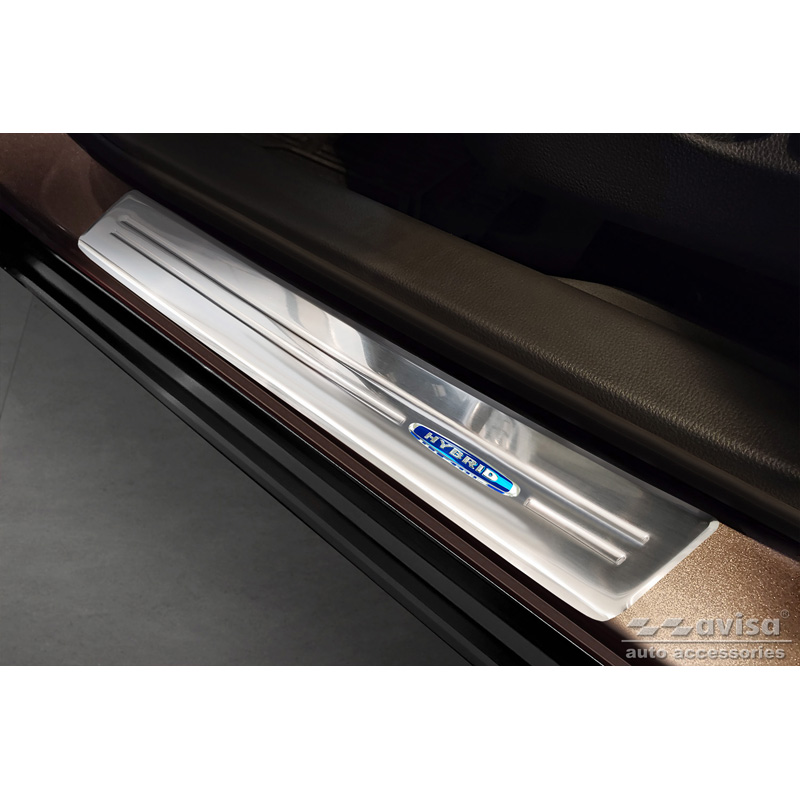 Inox door sill protectors  Mitsubishi Eclipse Cross PHEV 2021- 'Hybrid' - 4-pieces