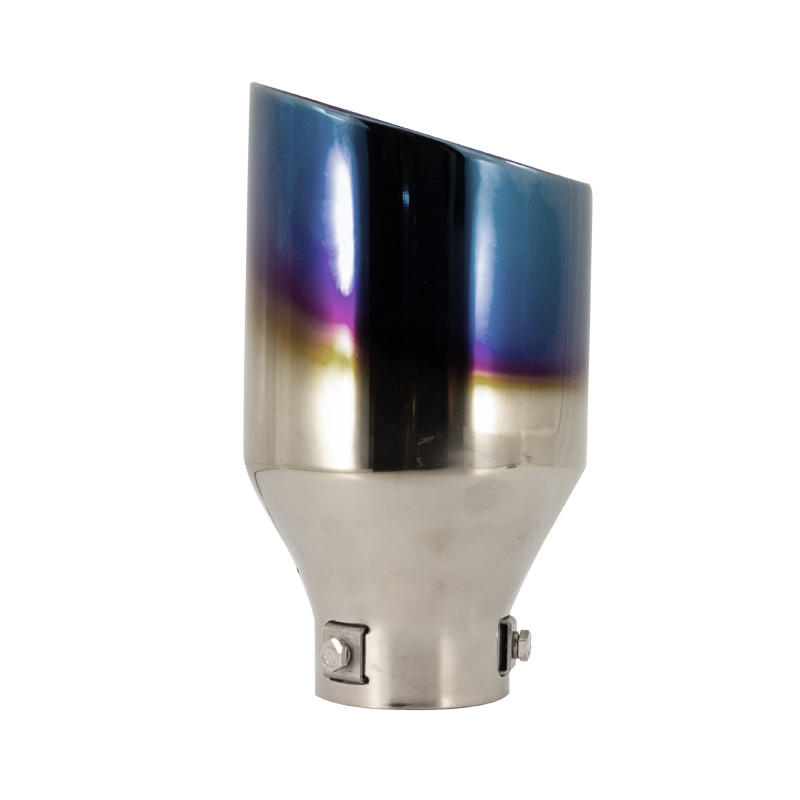 Simoni Racing Exhaust Tip Round/Slanting Ti-Tip - Ø114xL210mm - Installation ->60mm