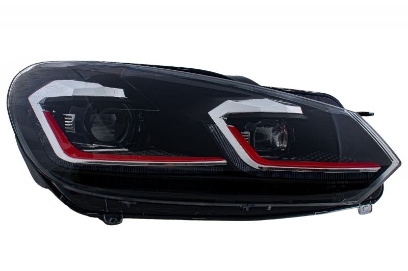 Headlights VW Golf VI in Golf 7.5 Look Dynamic LED GTI