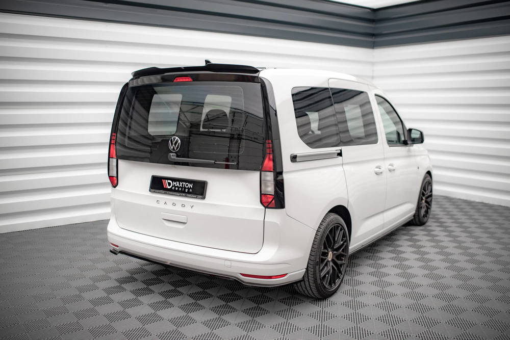Diffuser passend voor Volkswagen Caddy MK5 Maxton Glans Zwart