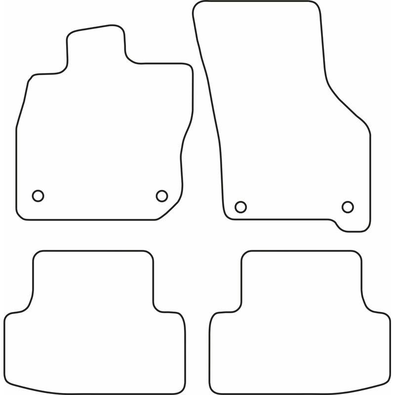 Set car mats  Audi A3 (8Y) Sedan/Sportback eTFSi/MHEV 2020-