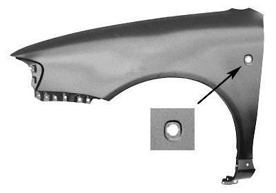 spatbord, rechts,-09/2000 Audi A3, 1996-2005