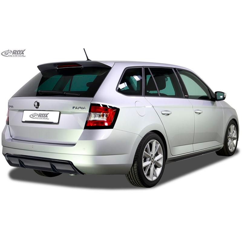 Rear bumper skirt 'Diffuser'  Skoda Fabia III Kombi (NJ) 2014- (ABS glossy black)