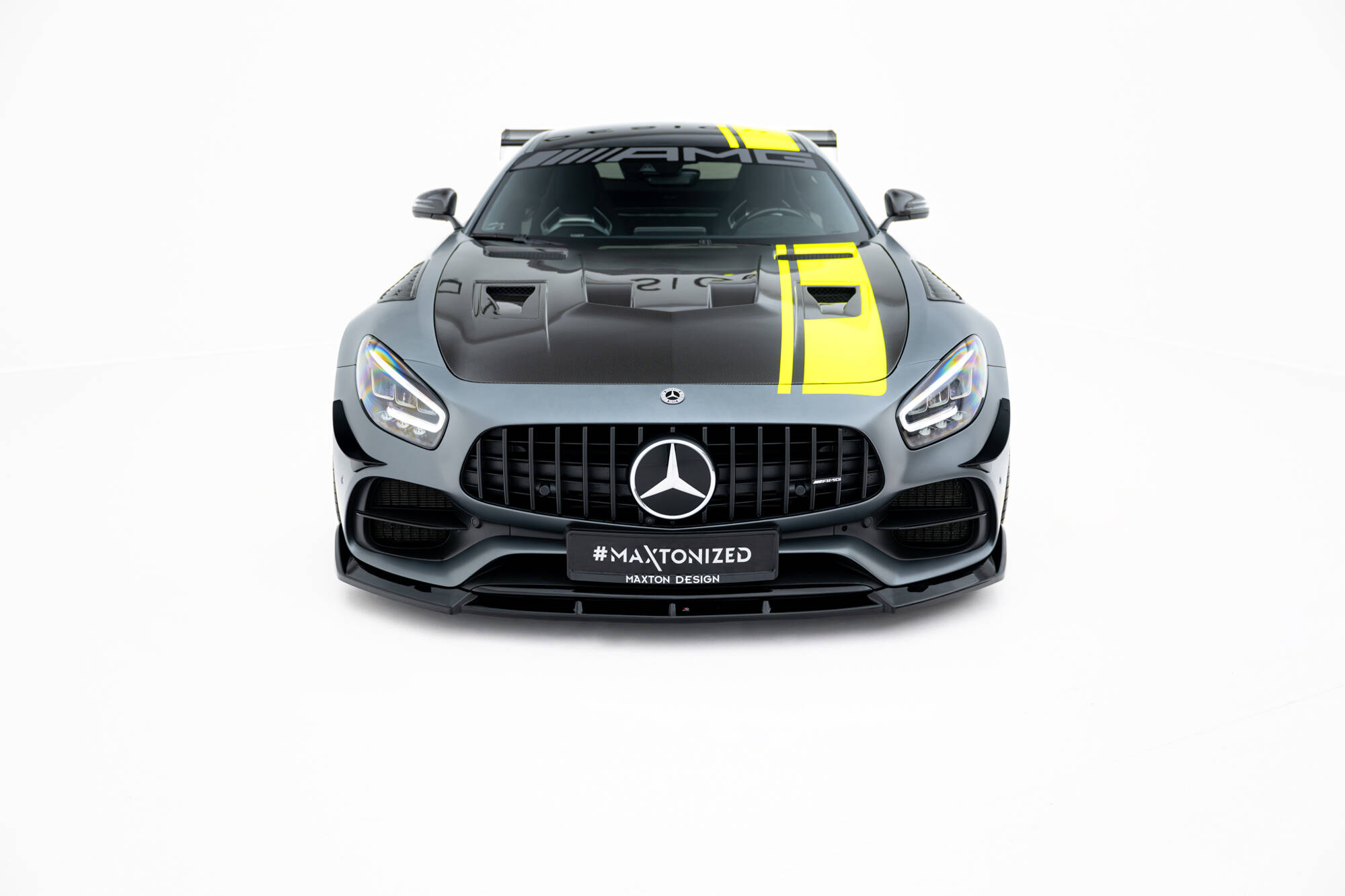 Bodykit passend voor Mercedes-AMG GT C C190 Facelift Maxton Glanzend zwart