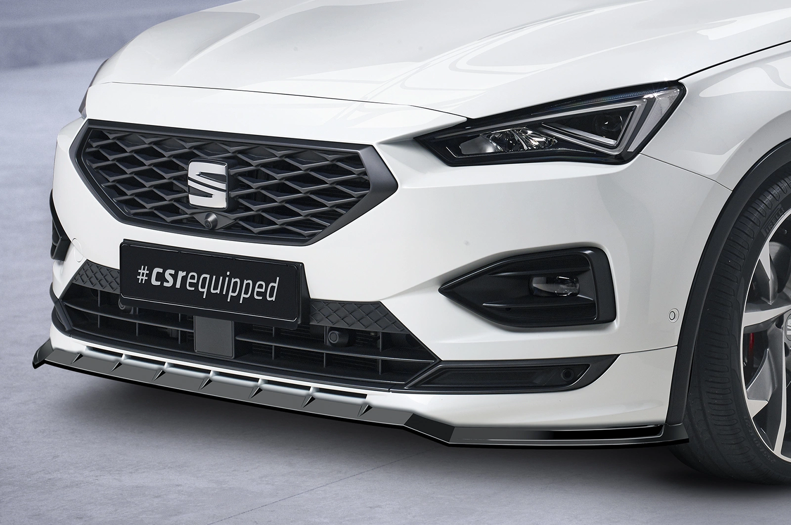 Voorspoiler passend voor Seat Tarraco FR Glans Zwart (2018–)
