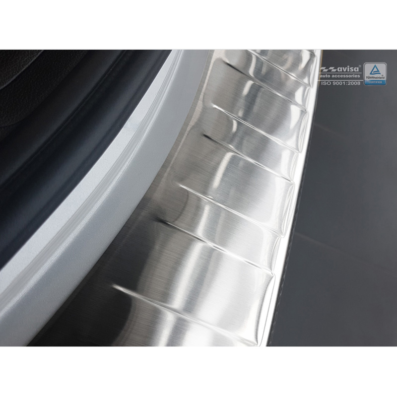 Stainless Steel Rear bumper protector  Renault Koleos II 8/2016- 'Ribs'