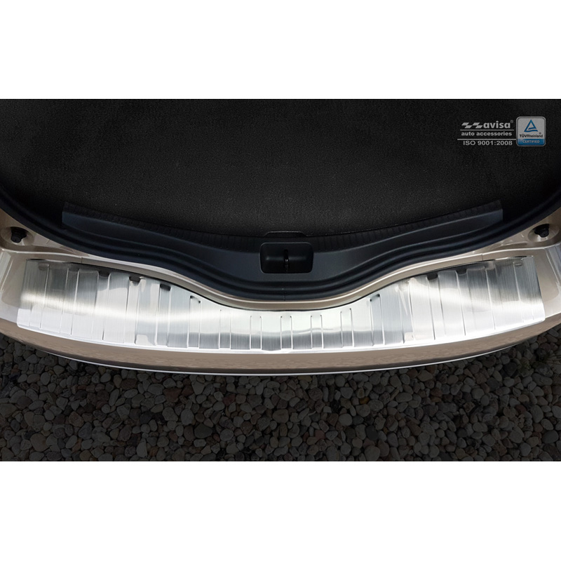 Stainless Steel Rear bumper protector  Renault Grand Scenic IV 2016- 'Ribs'