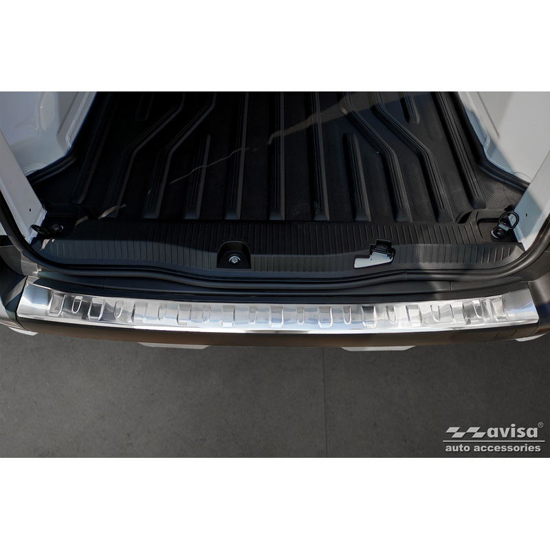 Stainless Steel Rear bumper protector  Renault Kangoo III Furgon & Nissan Townstar 2021- 'Ribs'