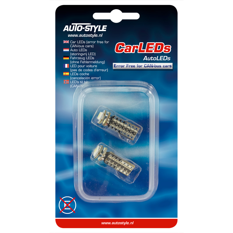 4Q T-10 SMD Bulbs 12V Xenon-Optics White, set of 2 pieces, with CAN-bus resistance