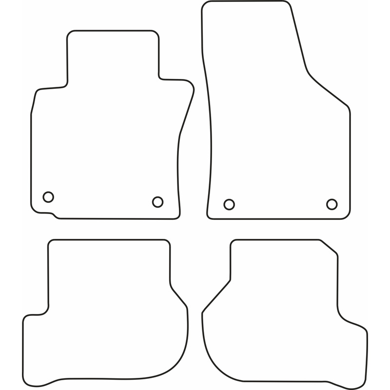 Set car mats  Volkswagen Jetta 2005-2011