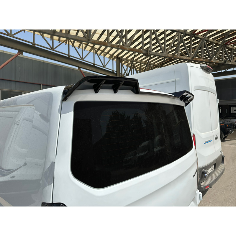 Roof spoiler V.2  Ford Transit Custom (V710) 2023- & Volkswagen Transporter T7 2024- (with tailgate) (PU)