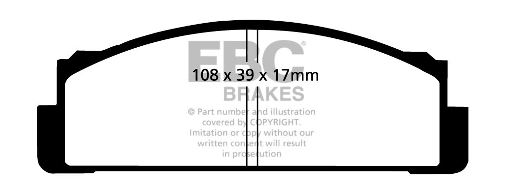 EBC Brakes FIAT 124 Special 1.4 68-72 Remblokken voorzijde green