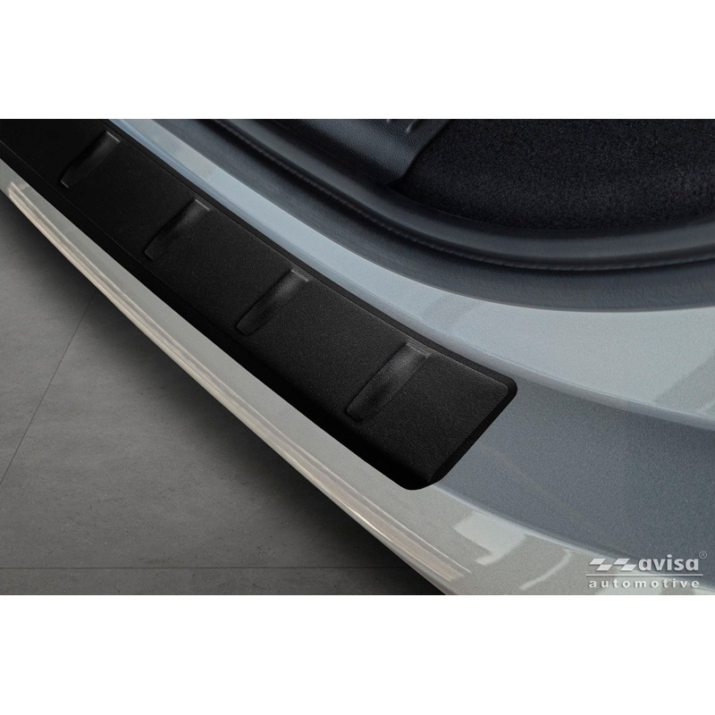 Avisa Matt Black Stainless Steel Rear bumper protector  MG 3 III 2024- 'Ribs'