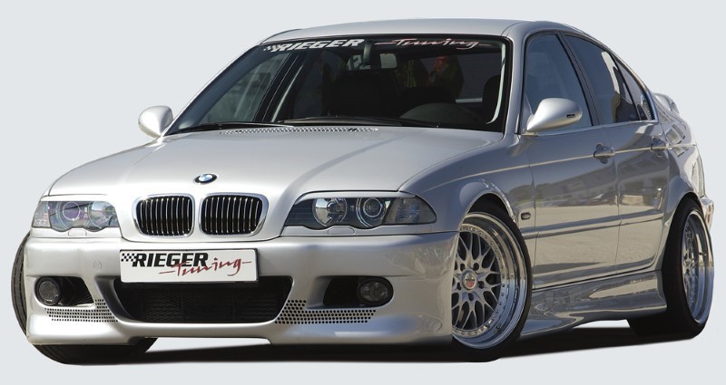 Frontbumper BMW E46 Compact M3-Look Rieger met extra koel openin