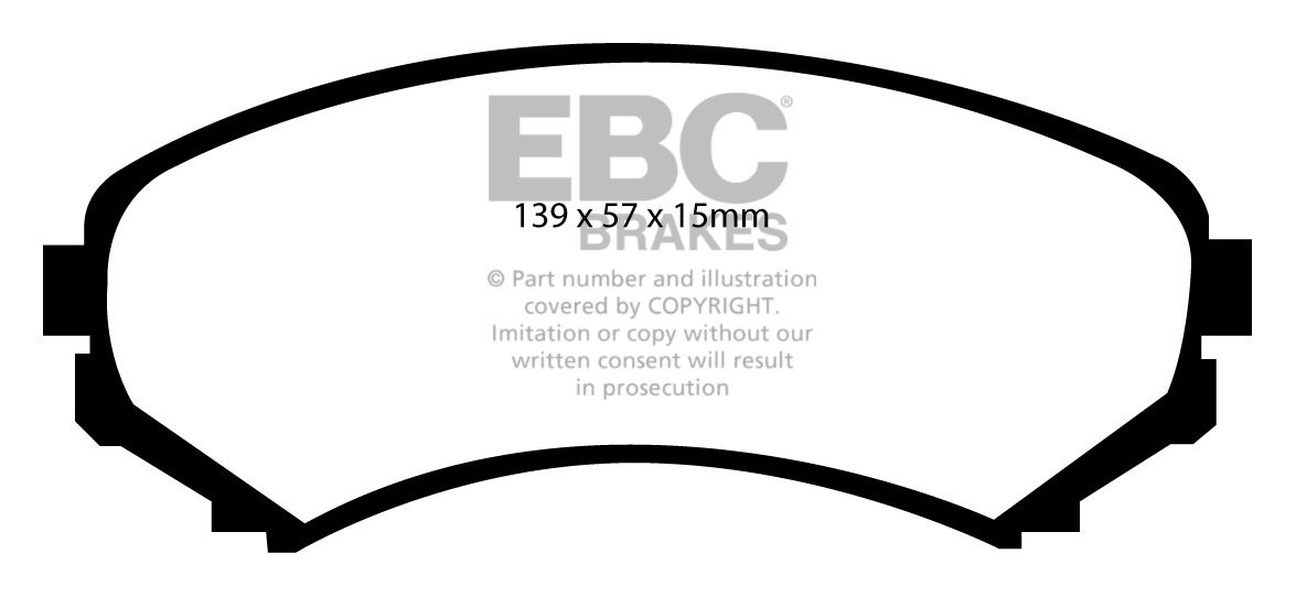 EBC Brakes MITSUBISHI Shogun 3.5 (V65) 2000-2006 Remblokken voor