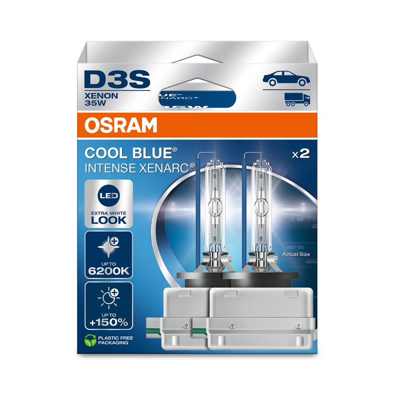 Osram Xenarc Cool Blue Intense NextGen HID-Xenon bulbs - D3S - 12V/35W - set of 2 pieces (max. 6200K)