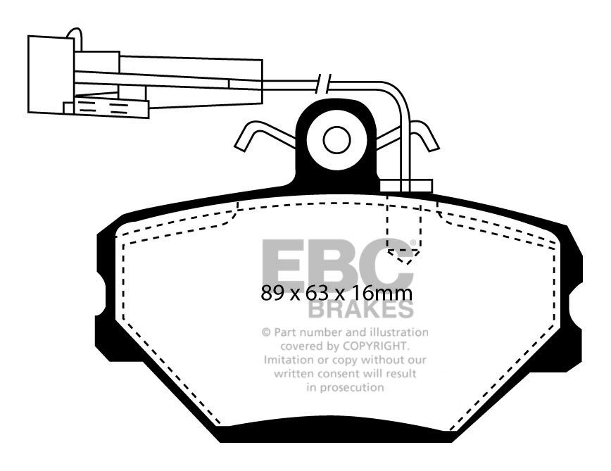 EBC Brakes ALFA ROMEO Alfa 75 2.0 85-88 Remblokken achterzijde g