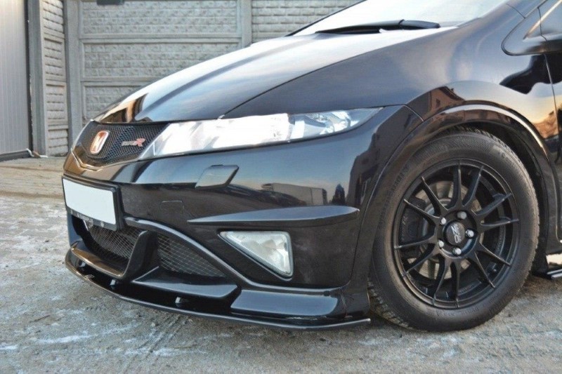 Voorspoiler Honda Civic VIII Type R GP Glanzend Zwart