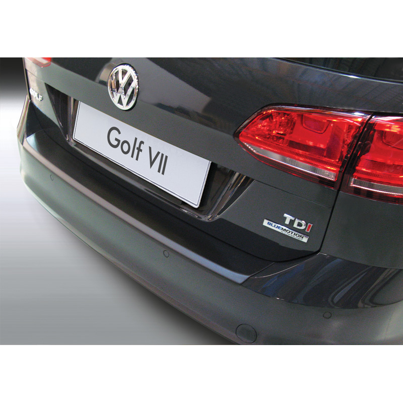 ABS Rear bumper protector  Volkswagen Golf VII Variant 2013-2017 (incl. GTI & R) Black