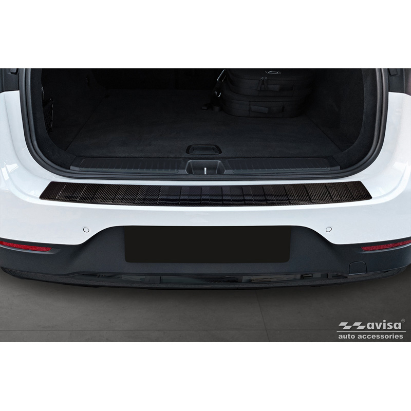 Real 3D Carbon Rear bumper protector  Mercedes EQE (X294) SUV 2022- 'Ribs'