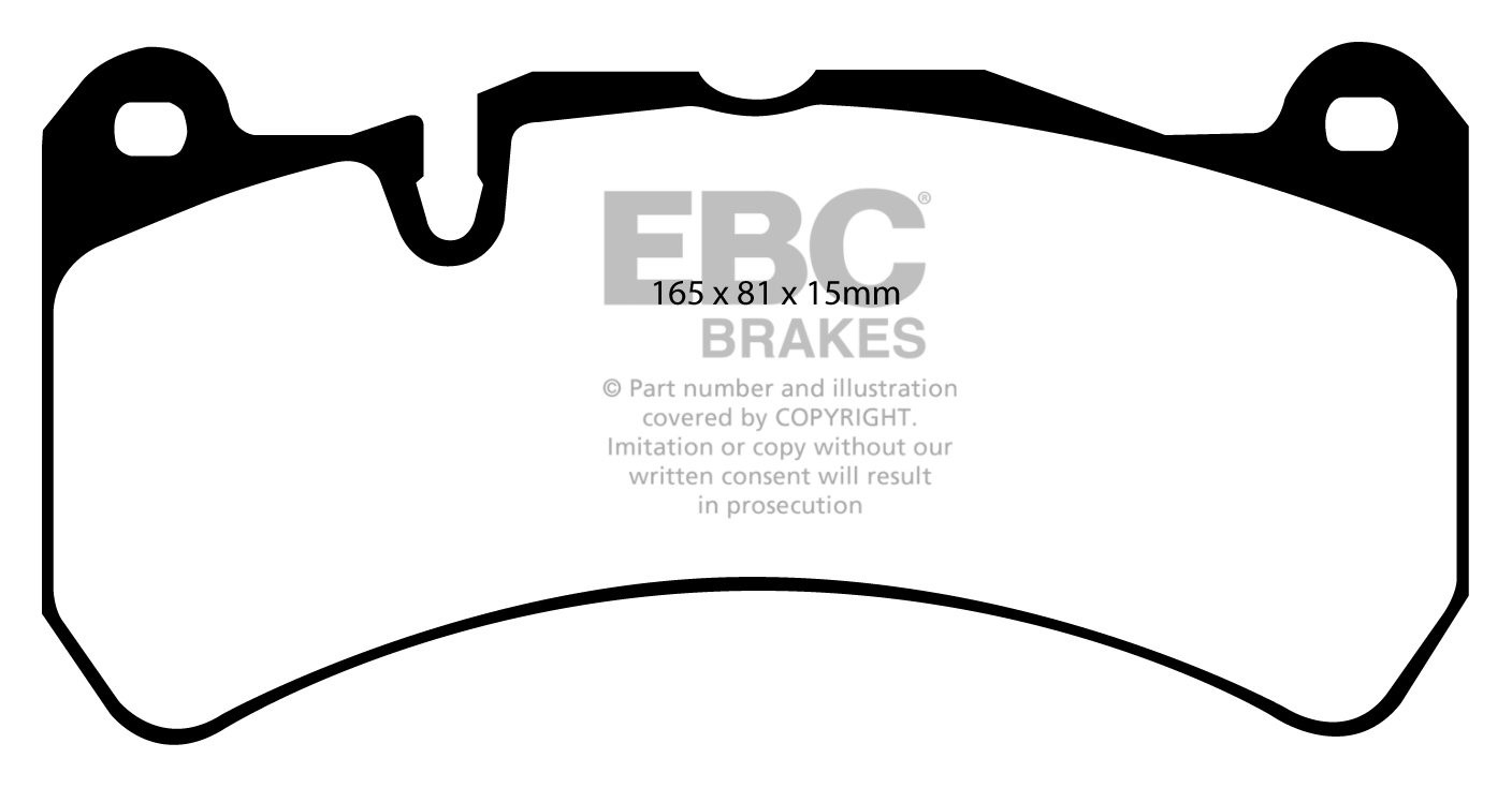 EBC Brakes MERCEDES SLK (R171) SLK55 AMG (5.4) 2004-2008 Remblok