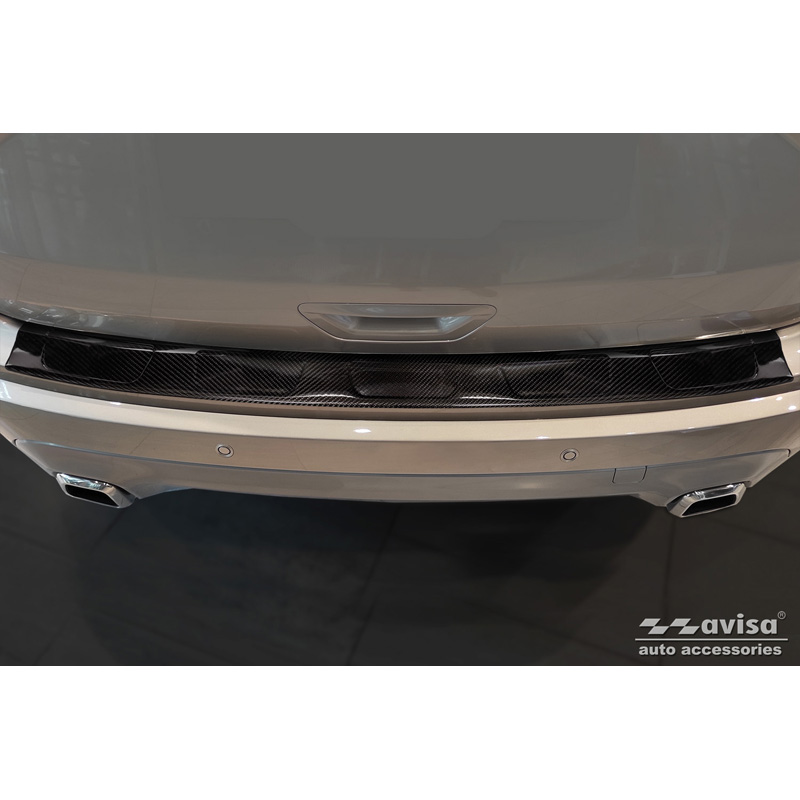 Real 3D Carbon Rear bumper protector  Ford Edge II Facelift 2018- incl. ST-Line & Vignale 'Ribs'