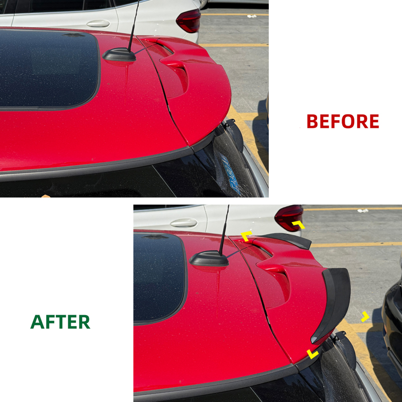 Roof spoiler (Spoiler Cap)  Mini F55/F56 Cooper S JCW 2013-2024 (ABS Glossy Black)