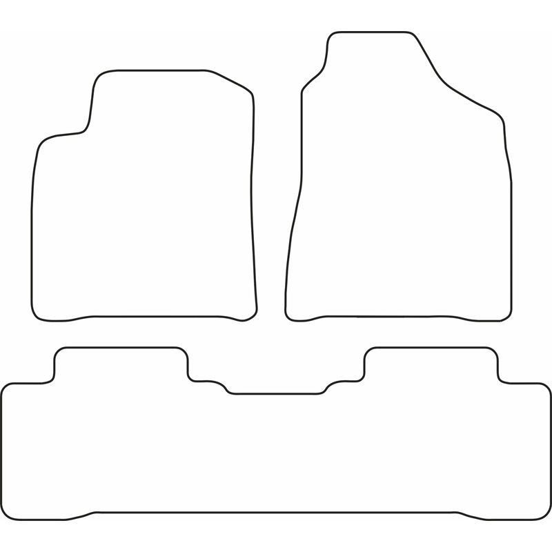 Set car mats  Ssang Yong Korando 2010-2019