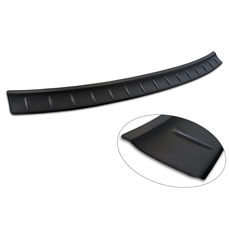 Matt Black Stainless Steel Rear bumper protector  Polestar 2 2019-2023 & Facelift 2023- 'Ribs'